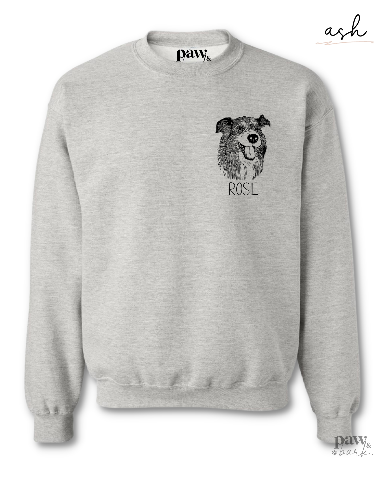 Custom Pet Portrait Crewneck Sweater
