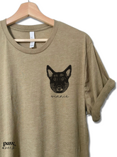 Load image into Gallery viewer, Custom Pet Portrait T-shirt
