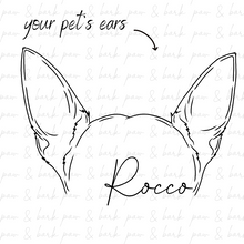 Load image into Gallery viewer, Custom Ear Outline Illustration - Digital File Only
