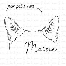 Load image into Gallery viewer, Custom Ear Outline Illustration - Digital File Only
