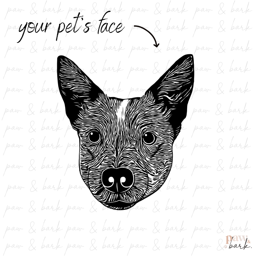 Custom Pet Portrait Illustration - Digital File Only