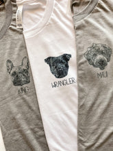 Load image into Gallery viewer, Custom Pet Portrait T-shirt - Paw and Bark

